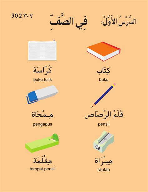 pensil dalam bahasa arab